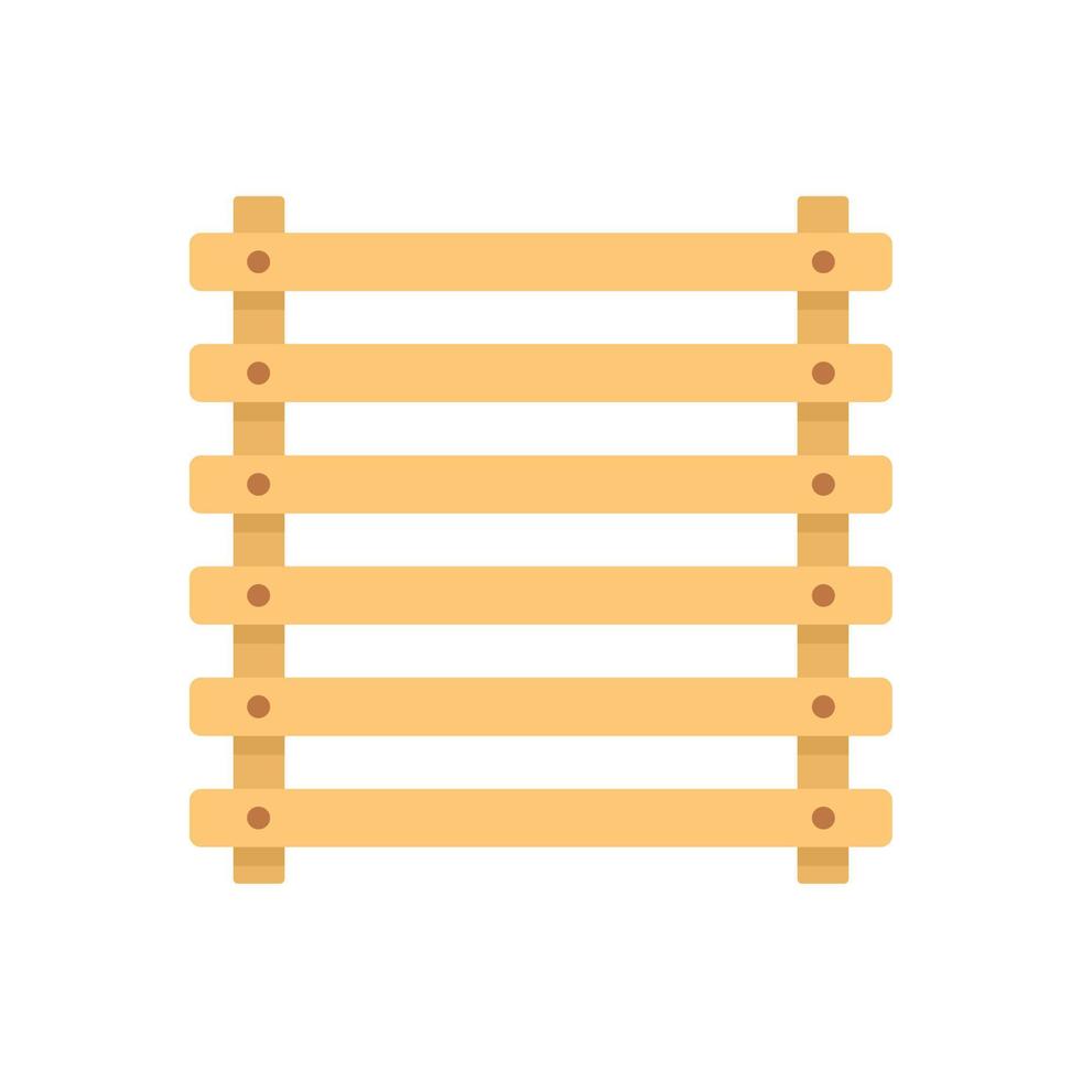 Sauna wood frame icon flat isolated vector