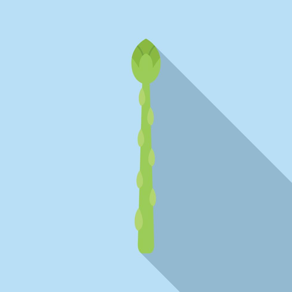 Salad asparagus icon flat vector. Plant bunch vector