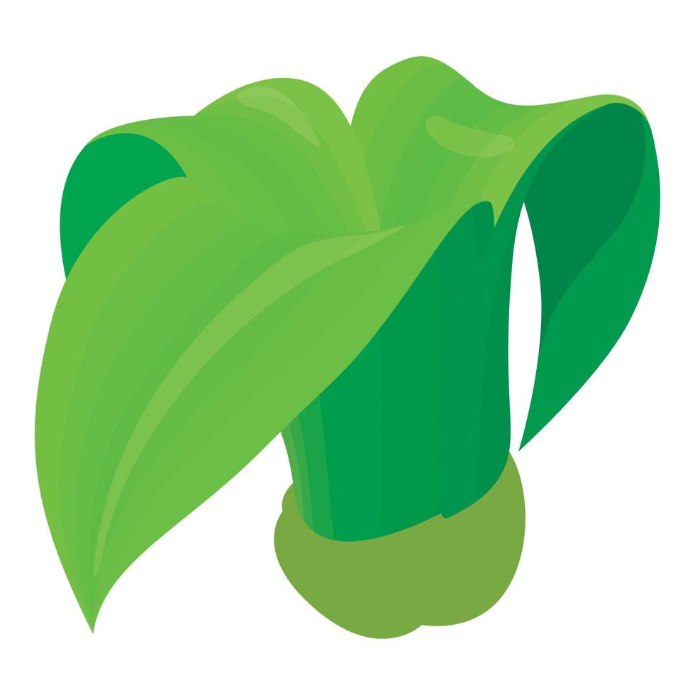 icono de planta grande, estilo de dibujos animados vector