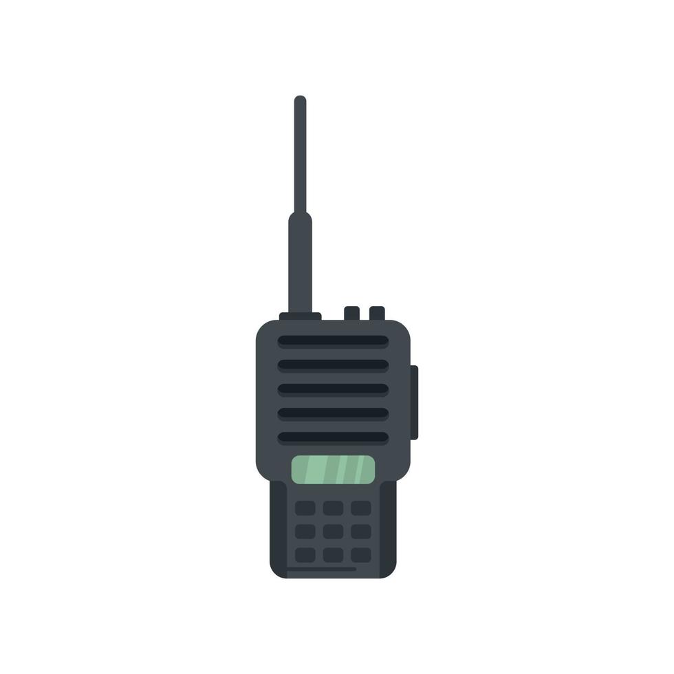 Walkie talkie icon flat isolated vector