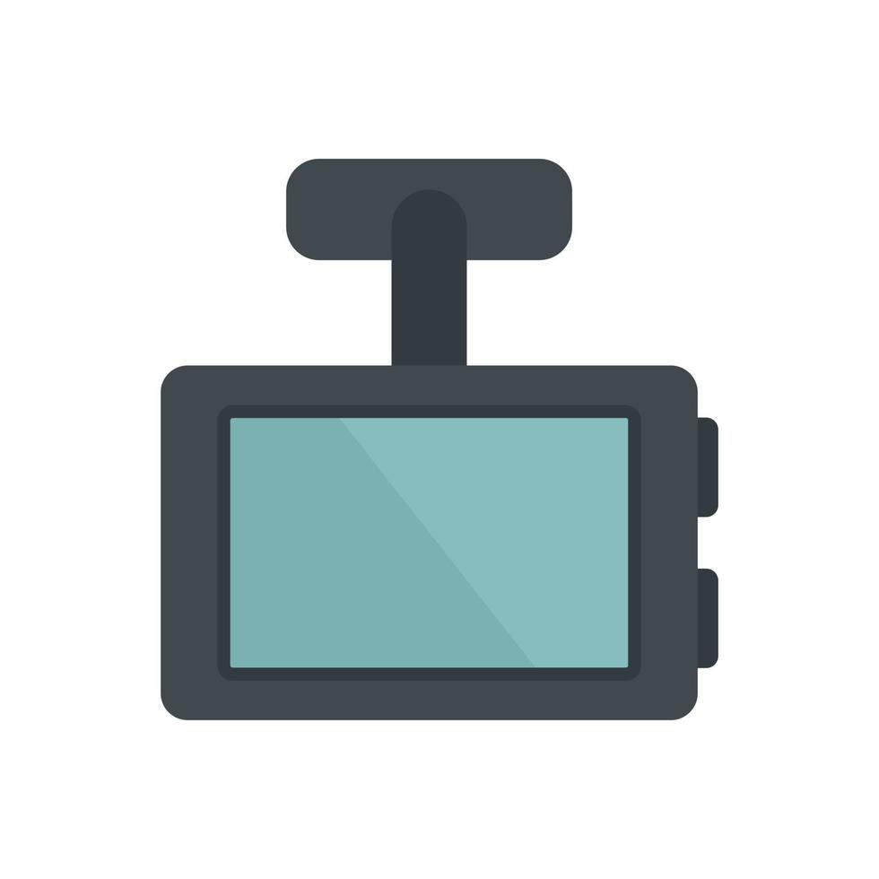 vehículo dvr icono plano aislado vector