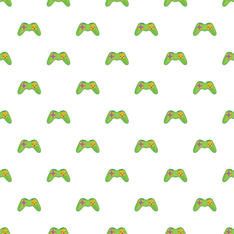 Game controller pattern, cartoon style vector