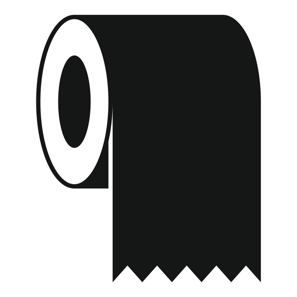 Toilet paper roll icon simple vector. Wc restroom vector