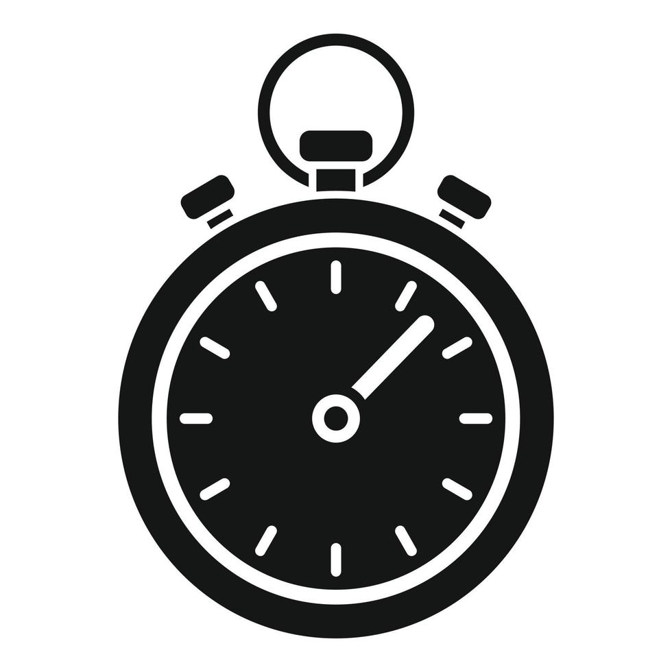 Sport stopwatch icon simple vector. Active fitness 14865253 Vector Art ...