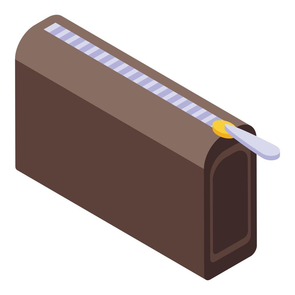 Eyeshadow box icon isometric vector. Cosmetic bag vector