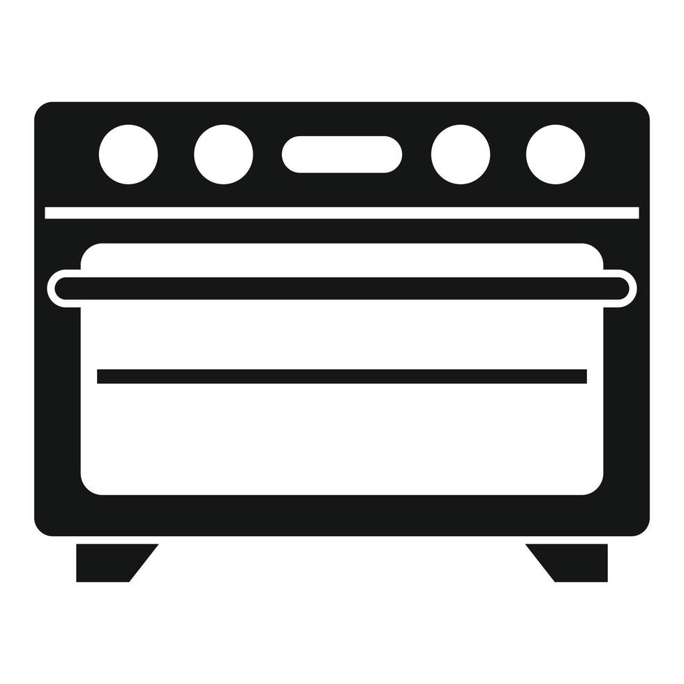 Kitchen convection oven icon simple vector. Electric grill stove vector