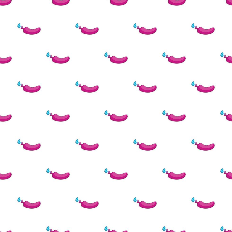 Whoopee cushion pattern, cartoon style vector