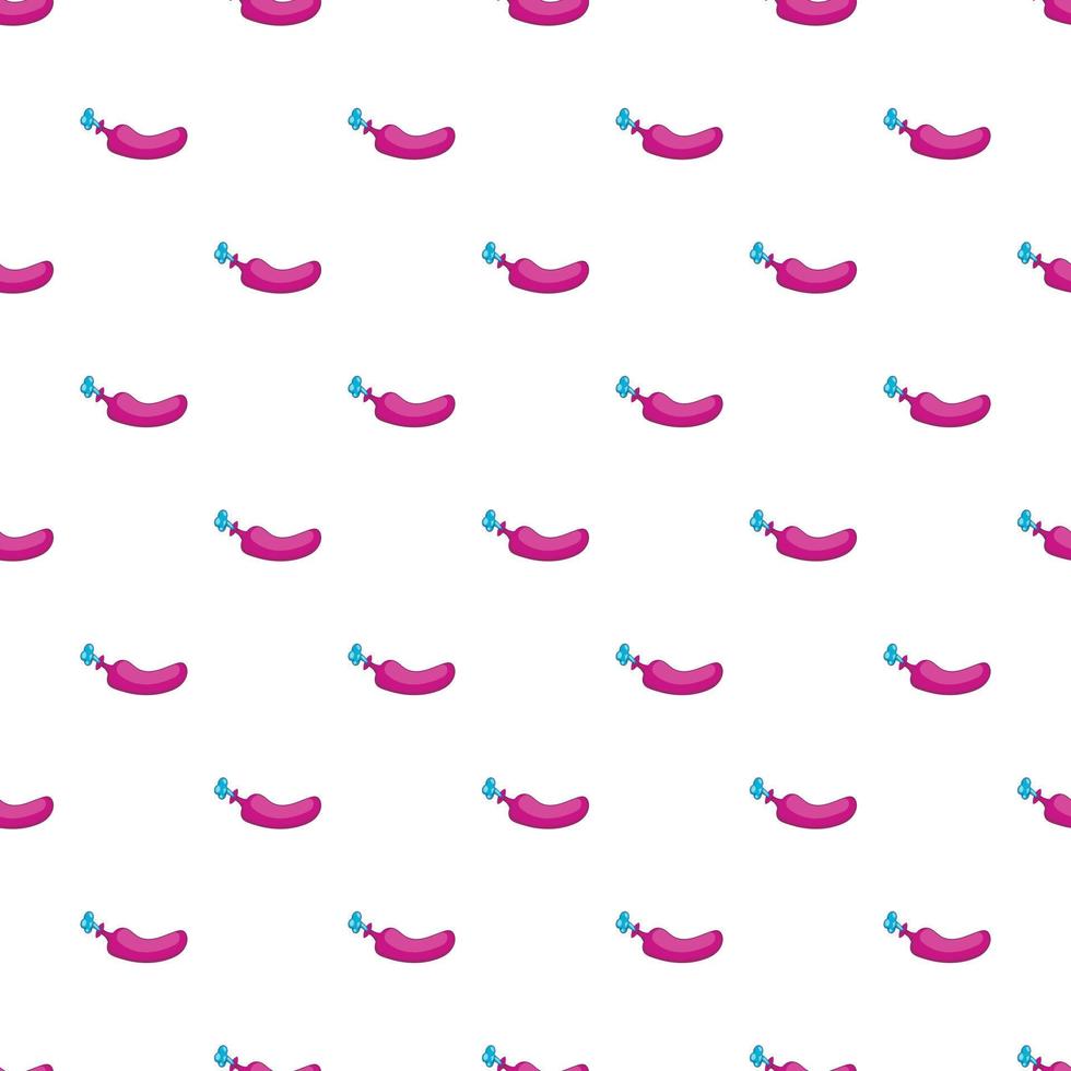 Whoopee cushion pattern, cartoon style vector