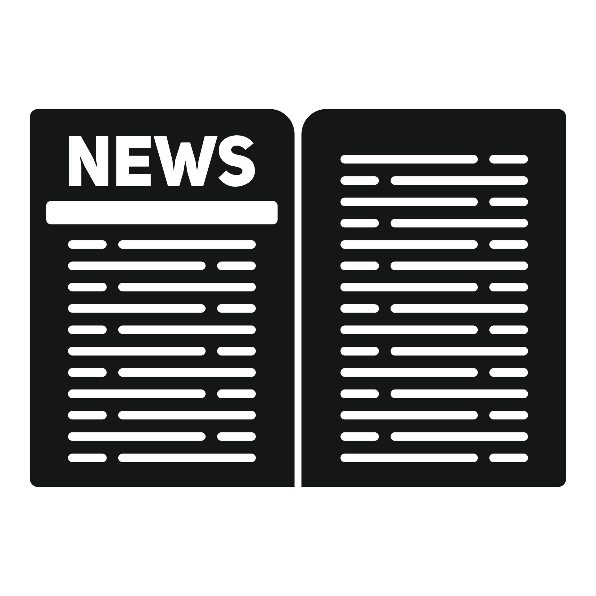 Newsletter Icon Simple Vector News Paper Vector Art At Vecteezy
