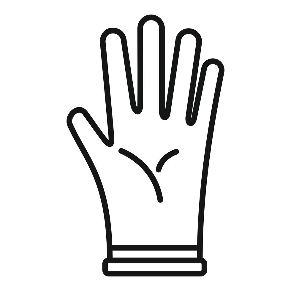 Clean glove icon outline vector. Surgical latex vector