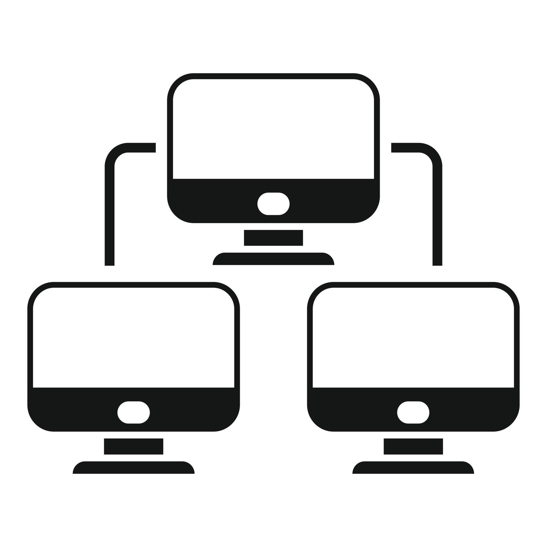 Control pc network icon simple vector. Data system 14865440 Vector Art