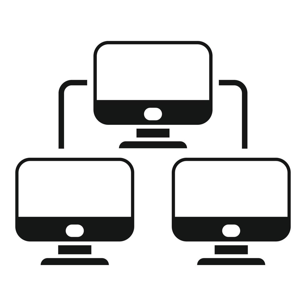 Control pc network icon simple vector. Data system 14865440 Vector Art at Vecteezy