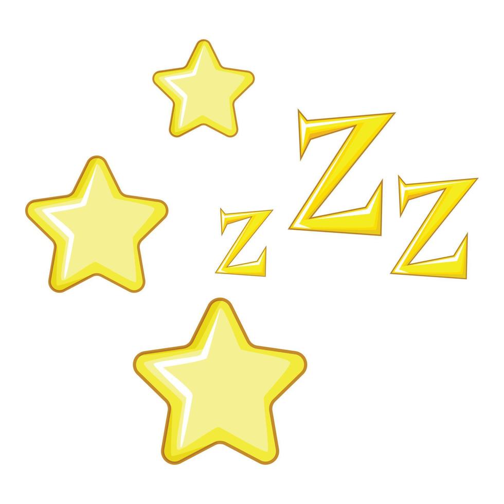 Dreaming icon, cartoon style vector