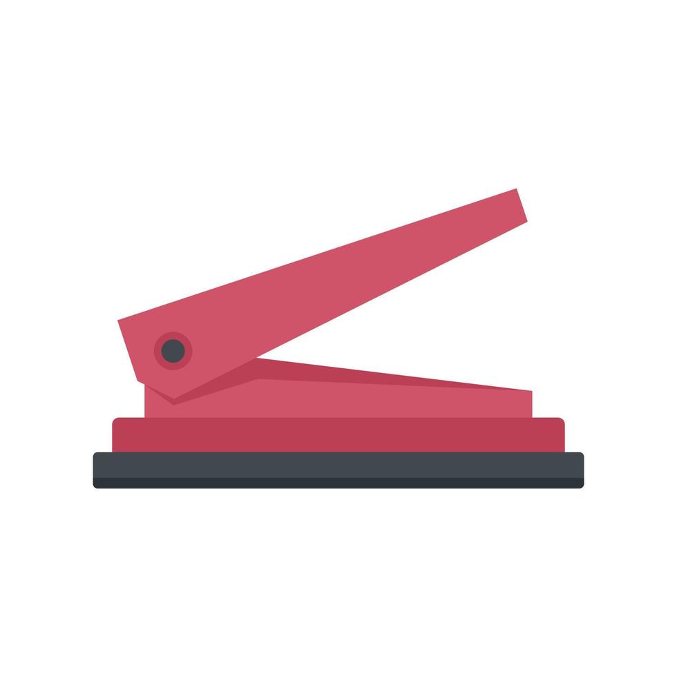 Puncher device icon flat isolated vector