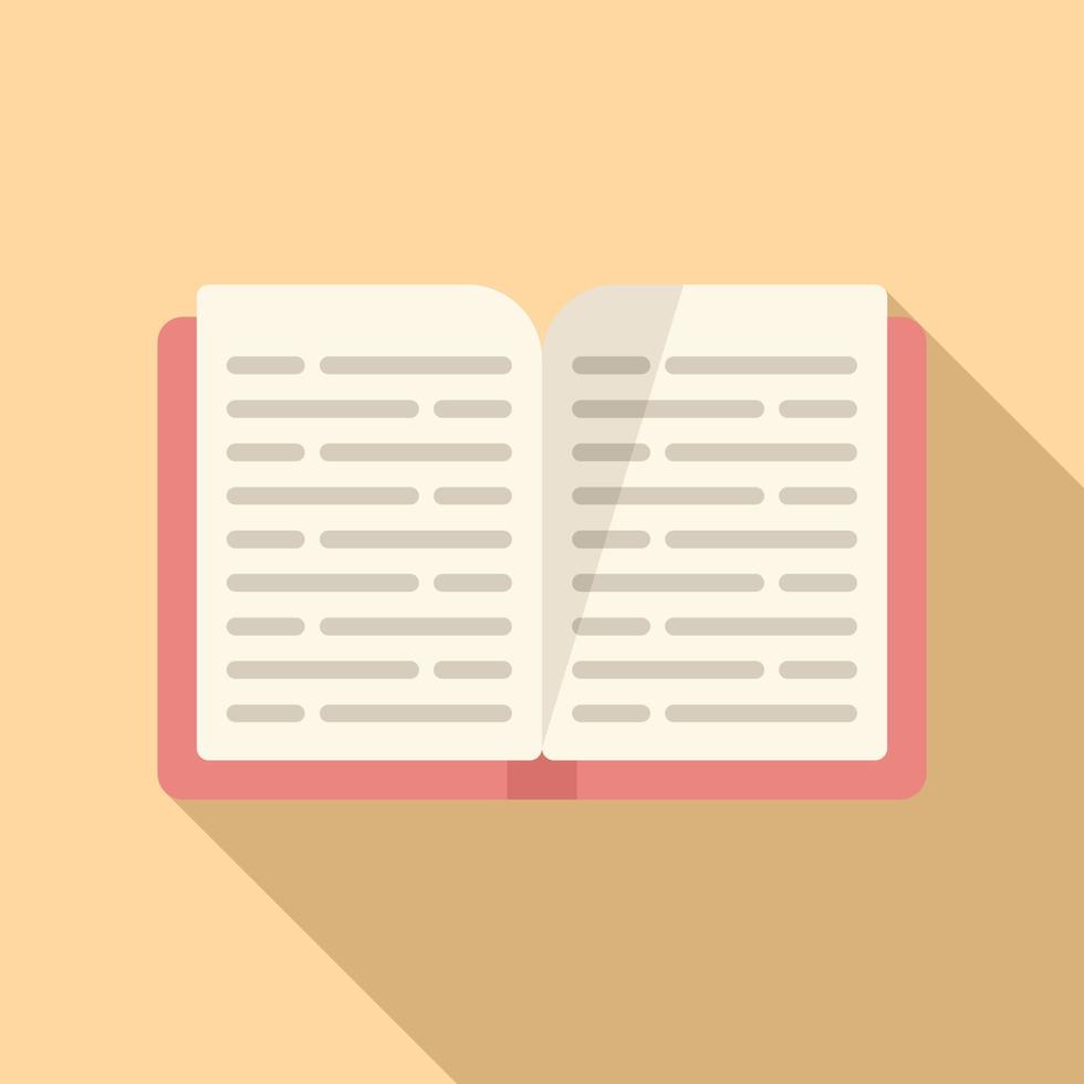Read experience icon flat vector. Customer feedback vector