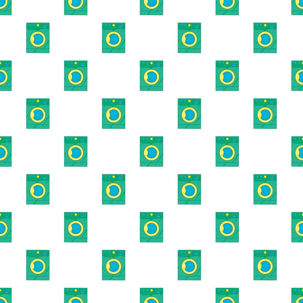 Washing machine pattern, cartoon style vector
