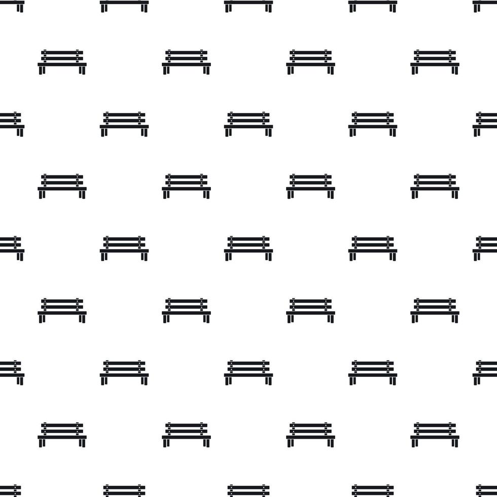 Wooden bench pattern, simple style vector