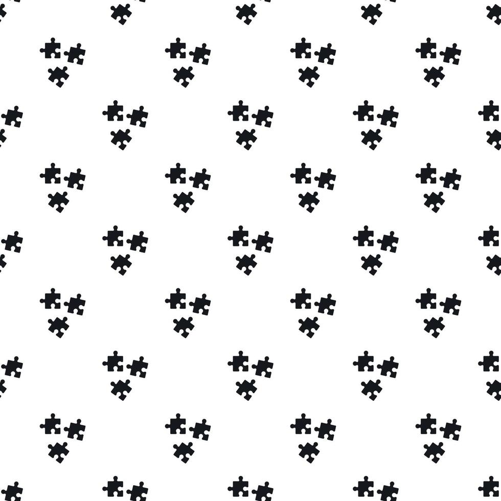 Three puzzle pattern, simple style vector