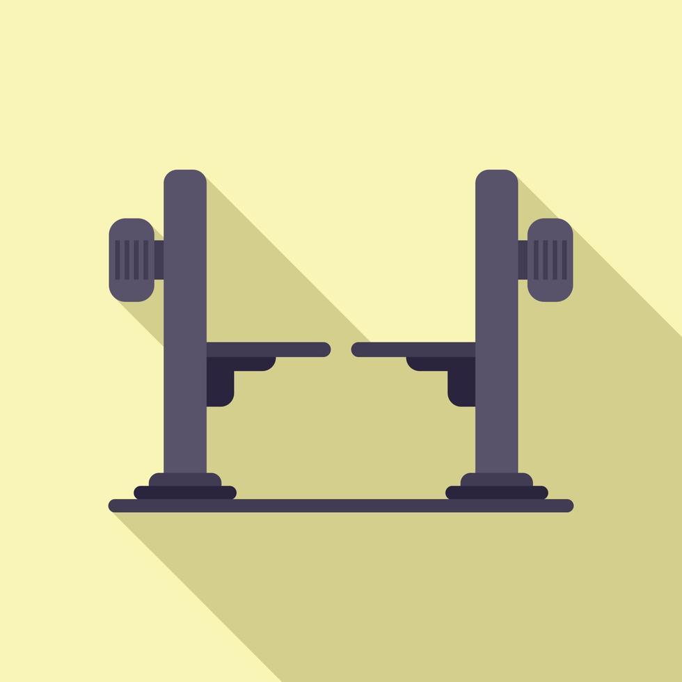 Vehicle lift icon flat vector. Auto garage vector