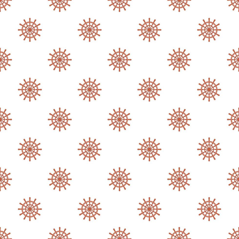Wheel of ship pattern, cartoon style vector