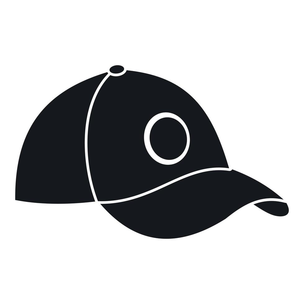 Cap icon, simple style vector