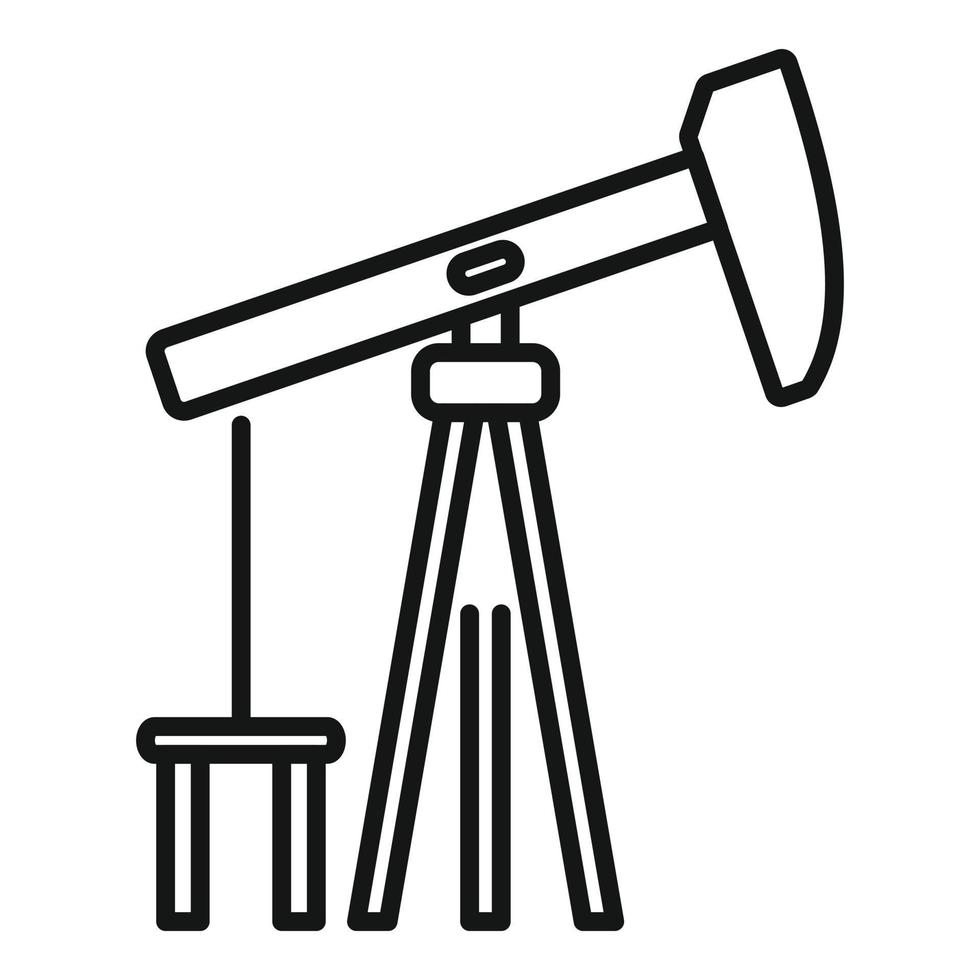 Oil extraction plant icon outline vector. Canola flower vector