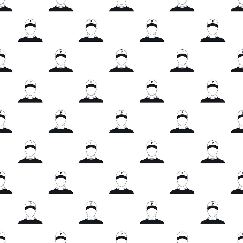 Man valet pattern, simple style vector
