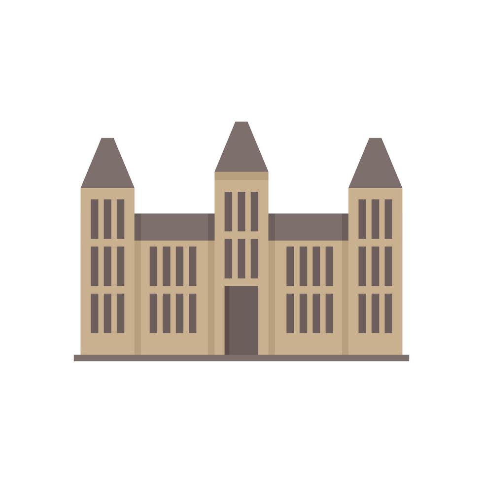 Parliament house icon flat isolated vector