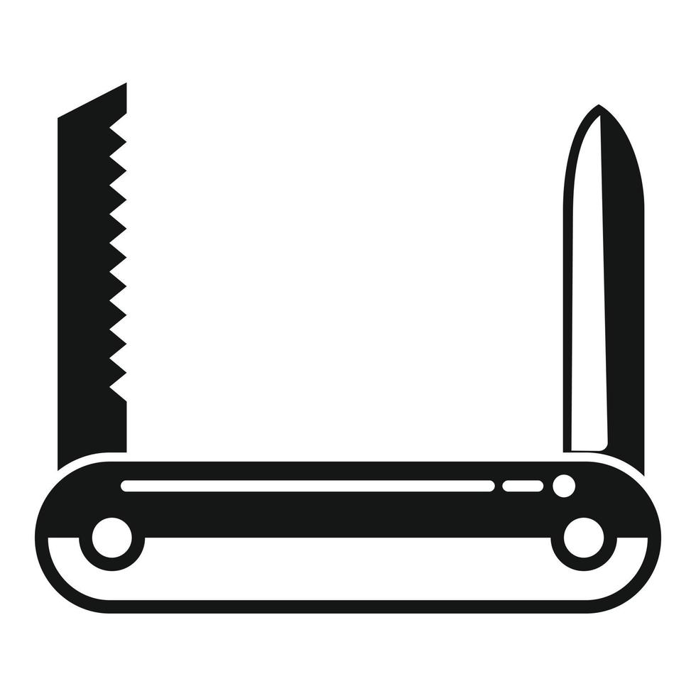 Multipurpose tool icon simple vector. Knife multitool vector