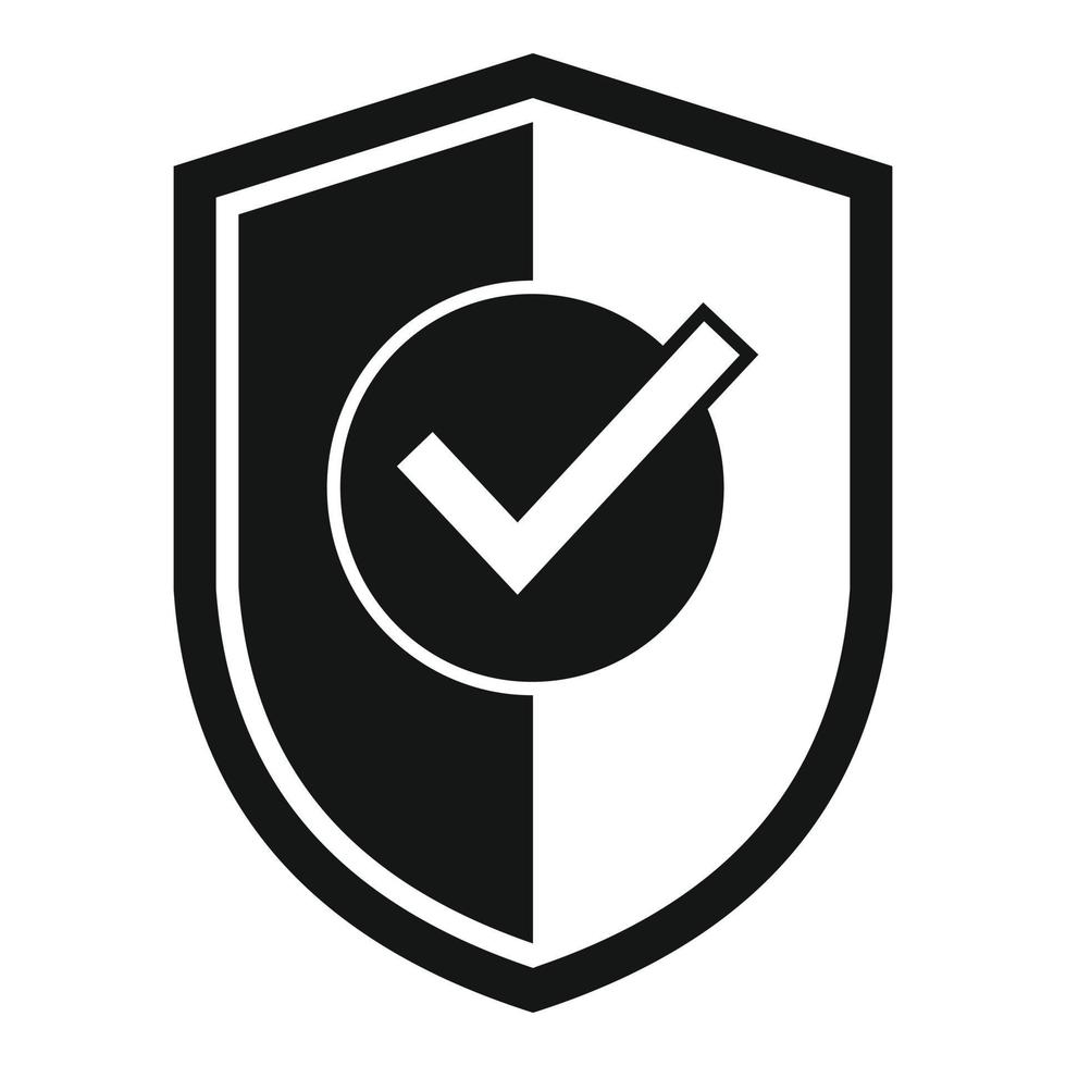 icono de privacidad de escudo vector simple. proteger datos 14865856