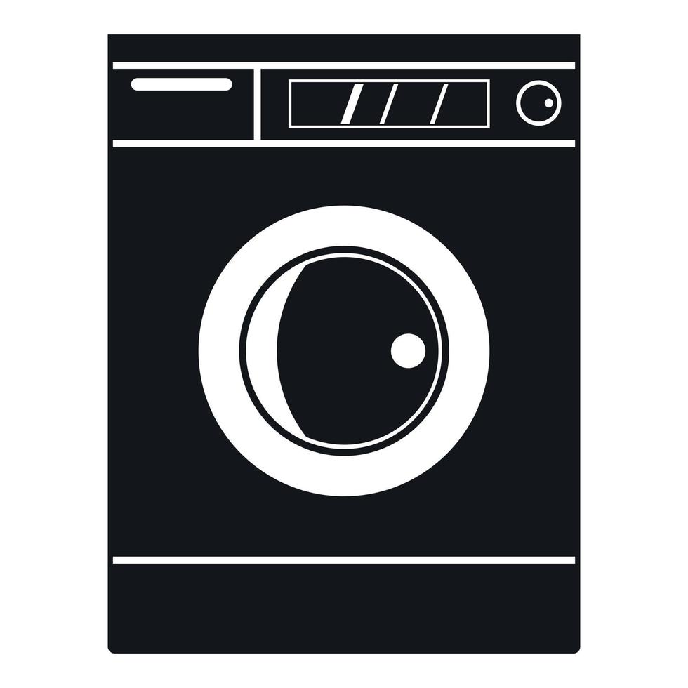 Washing machine icon, simple style vector