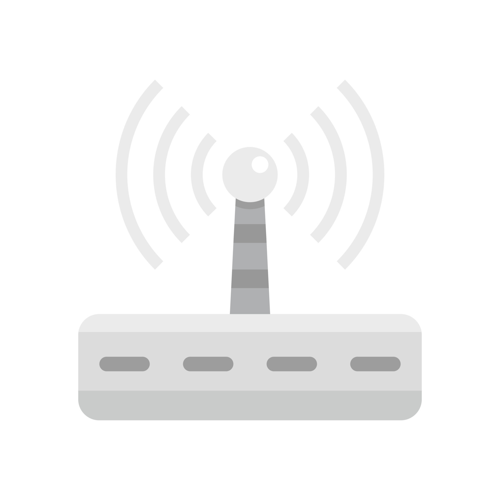 Wifi router radiation icon flat isolated vector 14865871 Vector Art at
