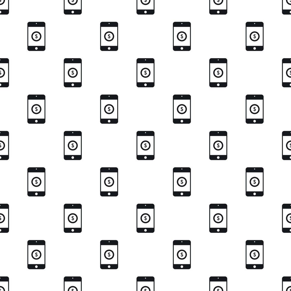 Online purchase in smartphone pattern vector