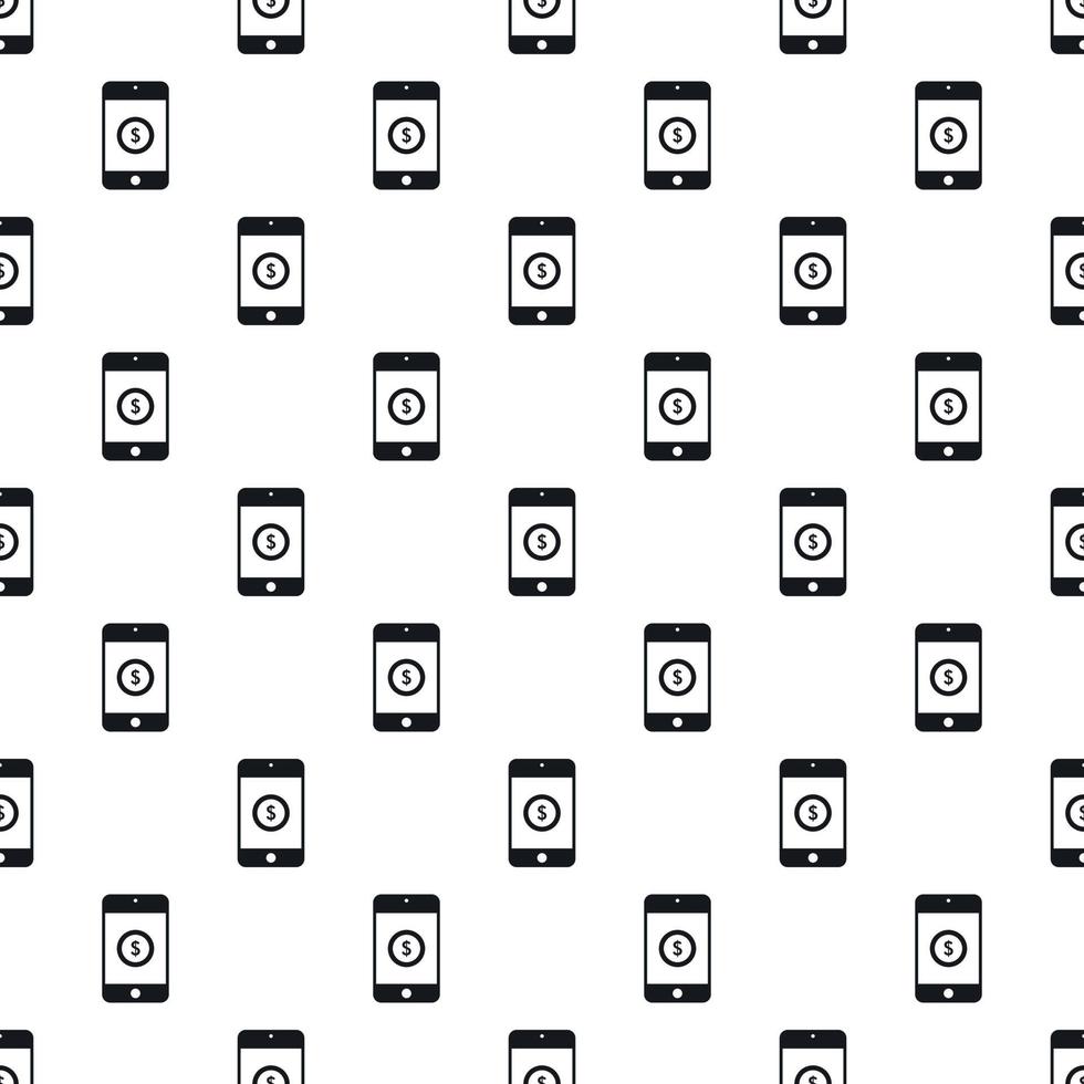 Online purchase in smartphone pattern vector