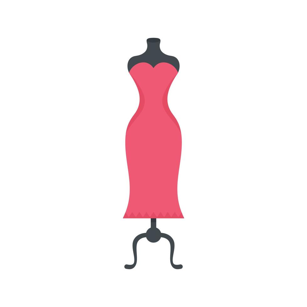 Store dress mannequin icon flat isolated vector