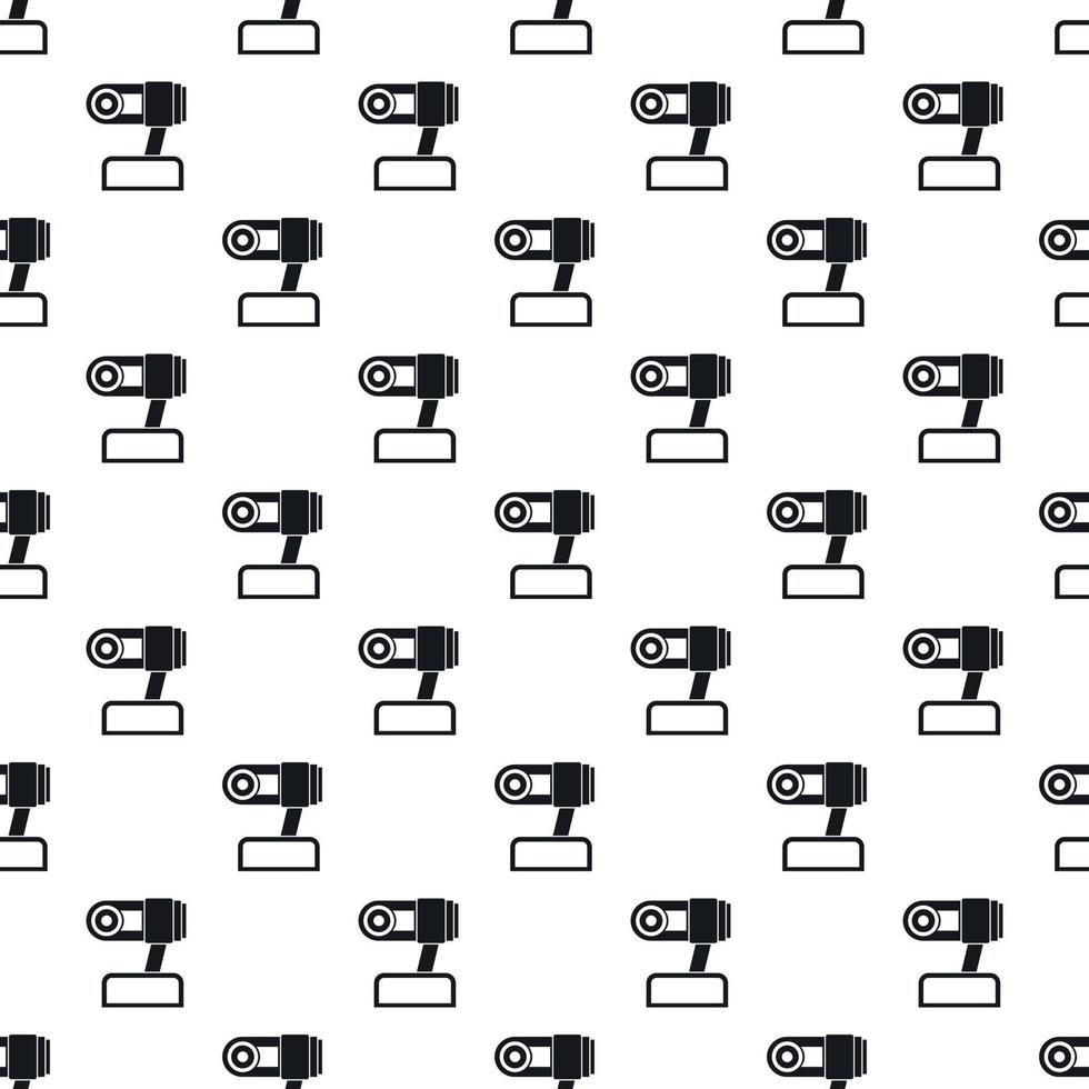 Webcam pattern, simple style vector