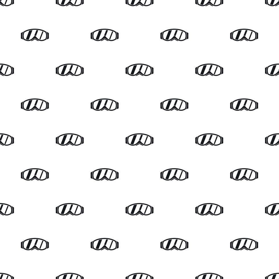 Skiing mask pattern, simple style vector