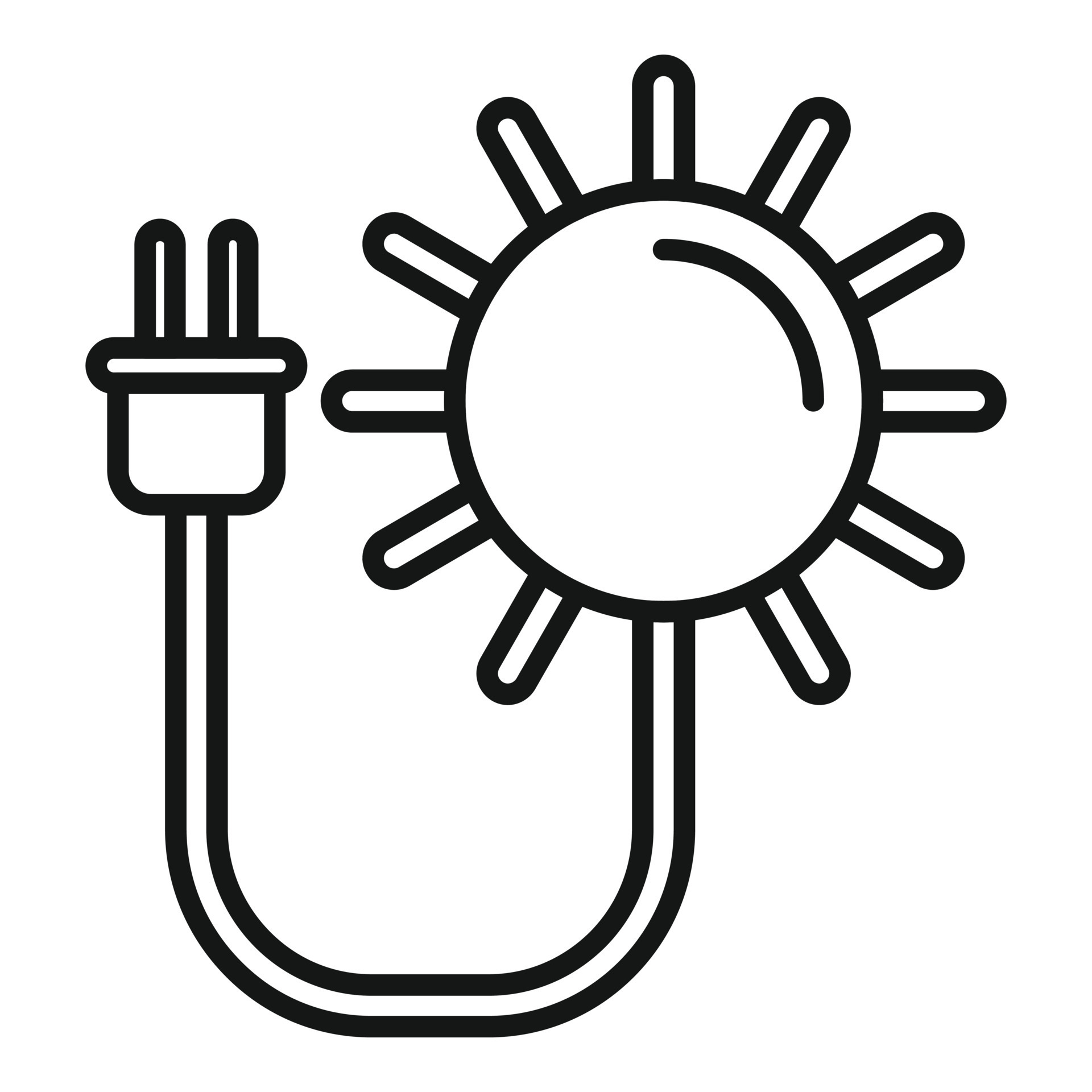 Planta Solar Con Enchufe Para Obtener La Energía Del Sol Ilustraciones svg,  vectoriales, clip art vectorizado libre de derechos. Image 41025978