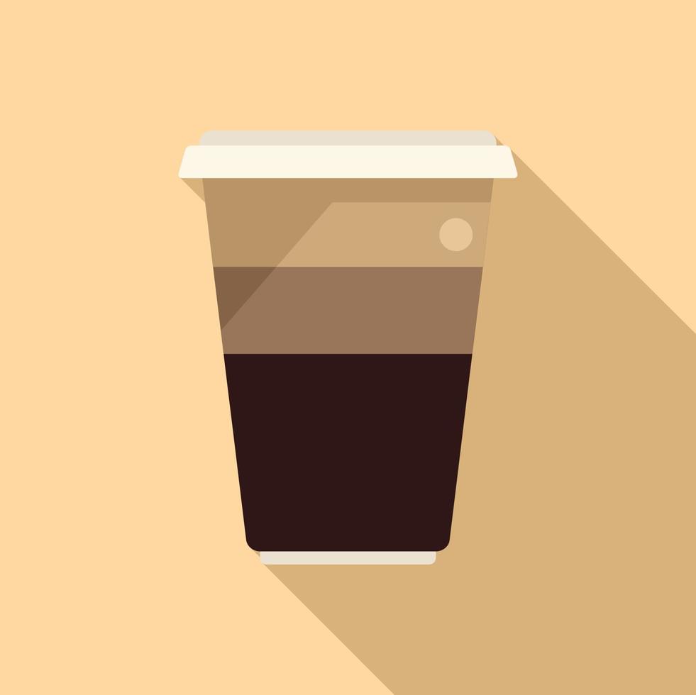 taza latte icono vector plano. taza de café