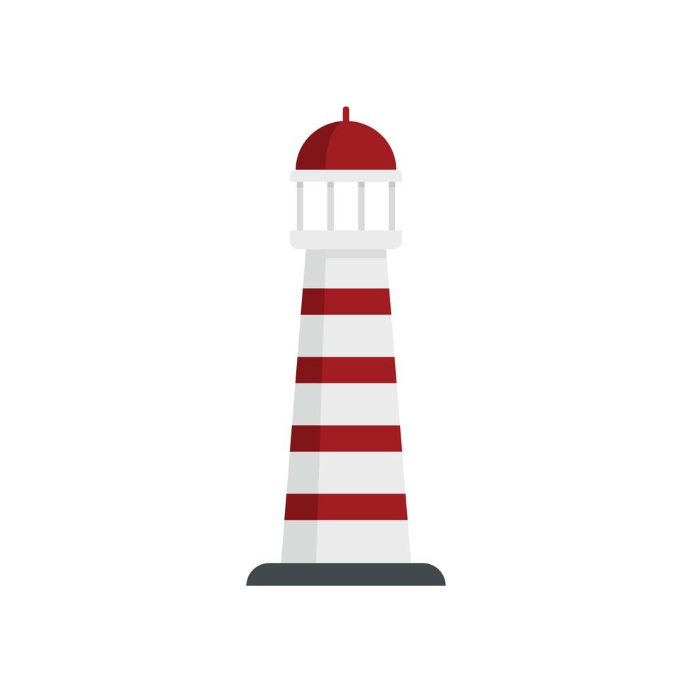 Sweden lighthouse icon flat isolated vector