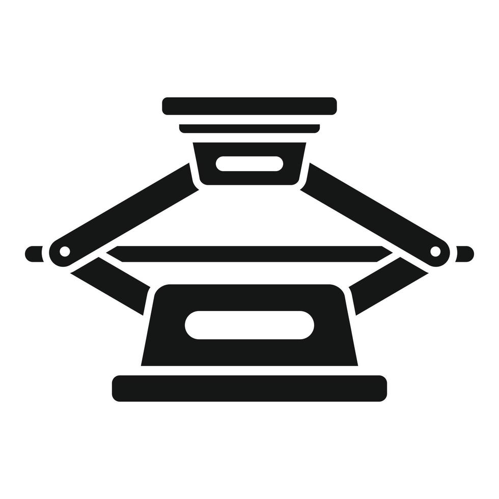 Jack screw icon simple vector. Car stand vector
