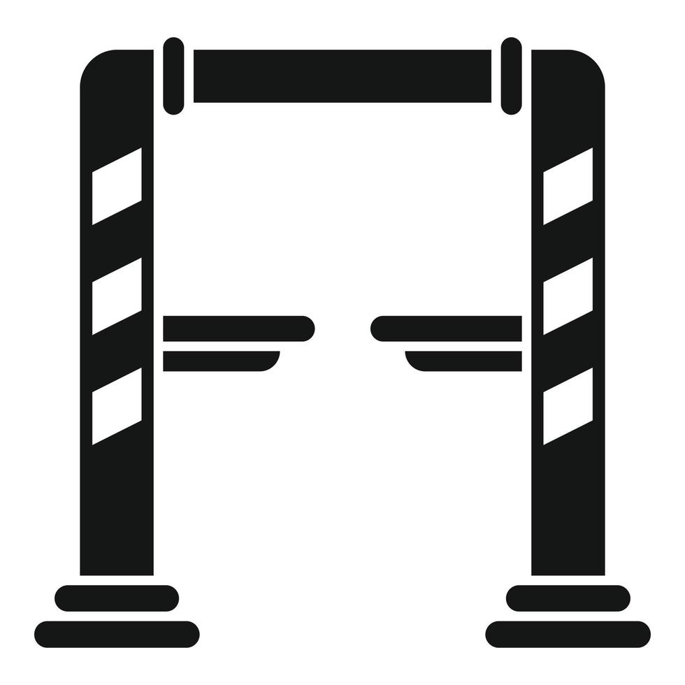 vector simple de icono de ascensor de coche de garaje. reparación automática