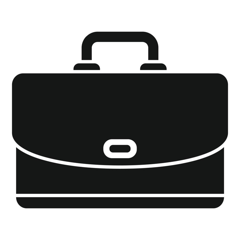 Career briefcase icon simple vector. Work bag vector