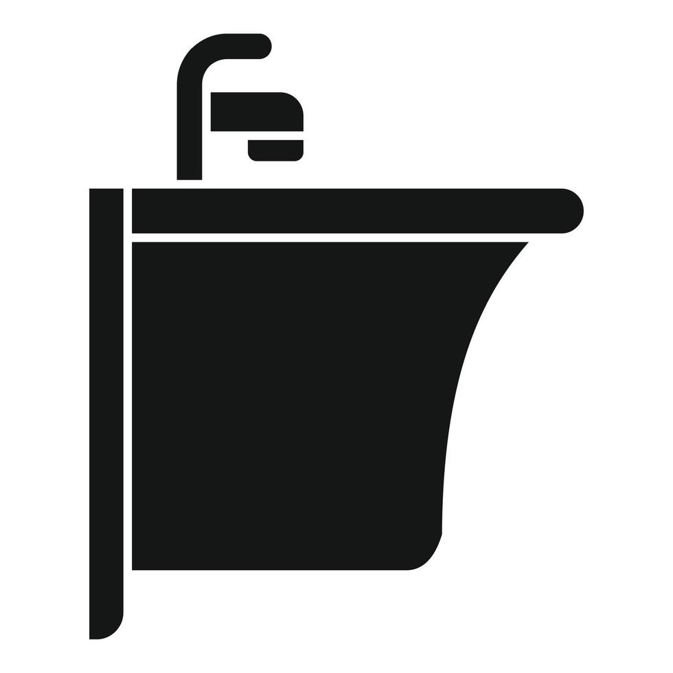icono de lavabo vector simple. inodoro wc