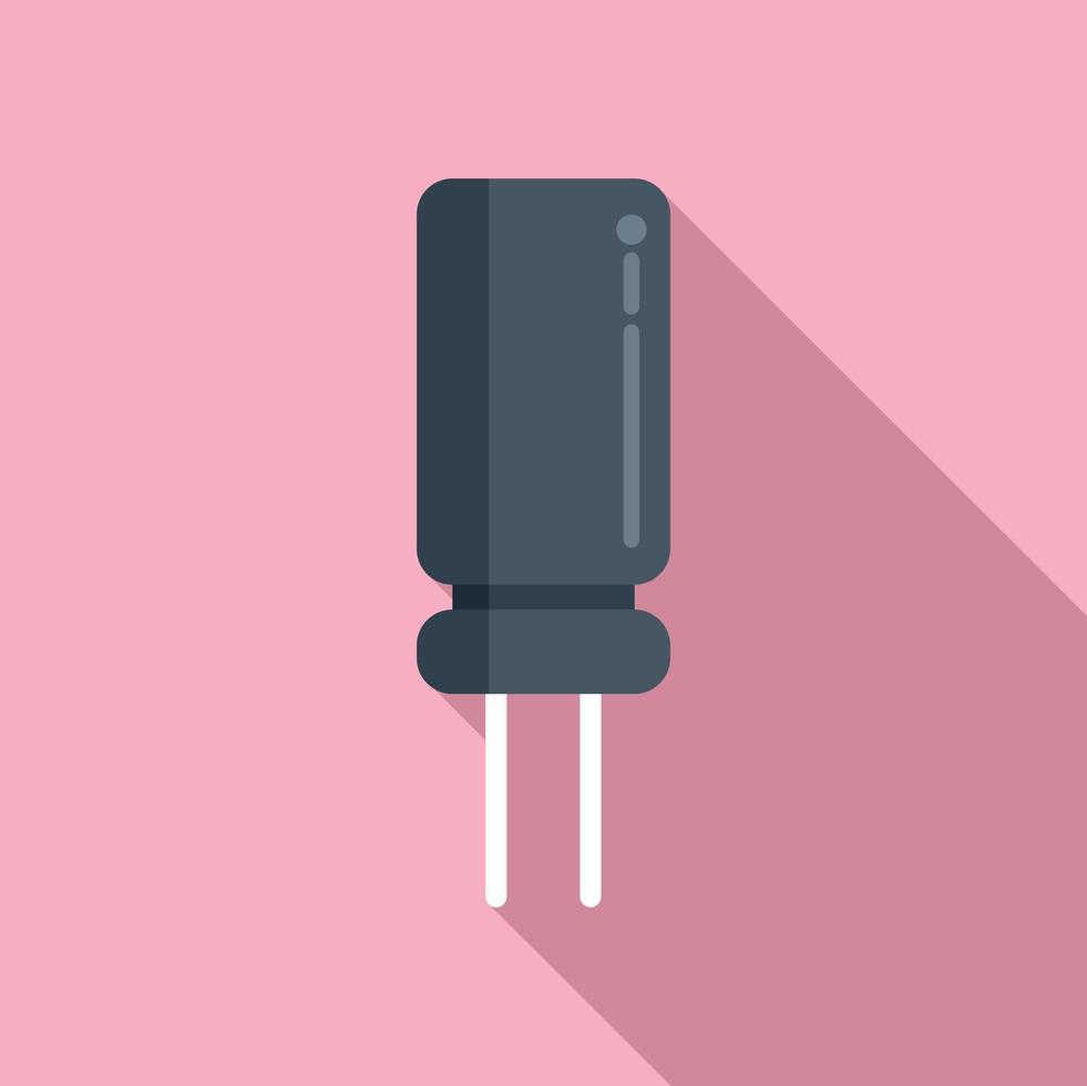 Resistor energy icon flat vector. Electric circuit vector