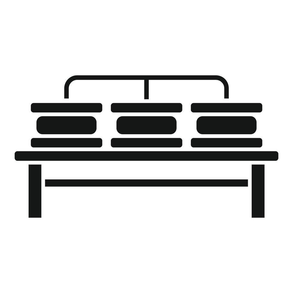 Fresh cheese line icon simple vector. Milk factory vector