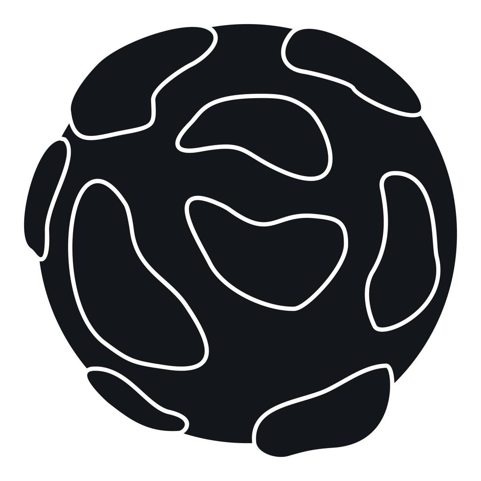 Beautiful planet icon, simple style vector