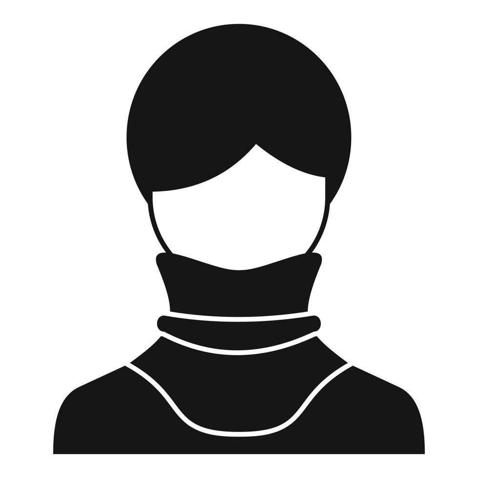 Neck damage icon simple vector. Bandage accident vector