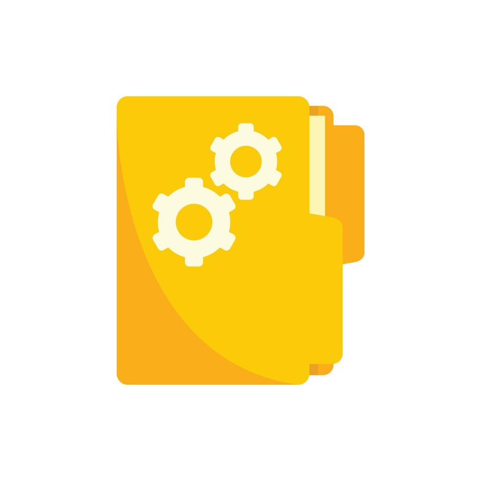 Software folder icon flat isolated vector