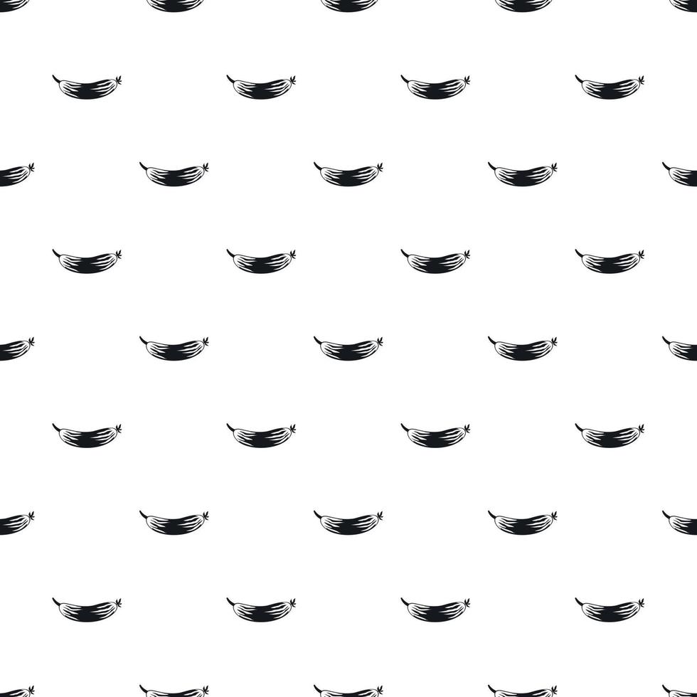 Cucumber pattern, simple style vector